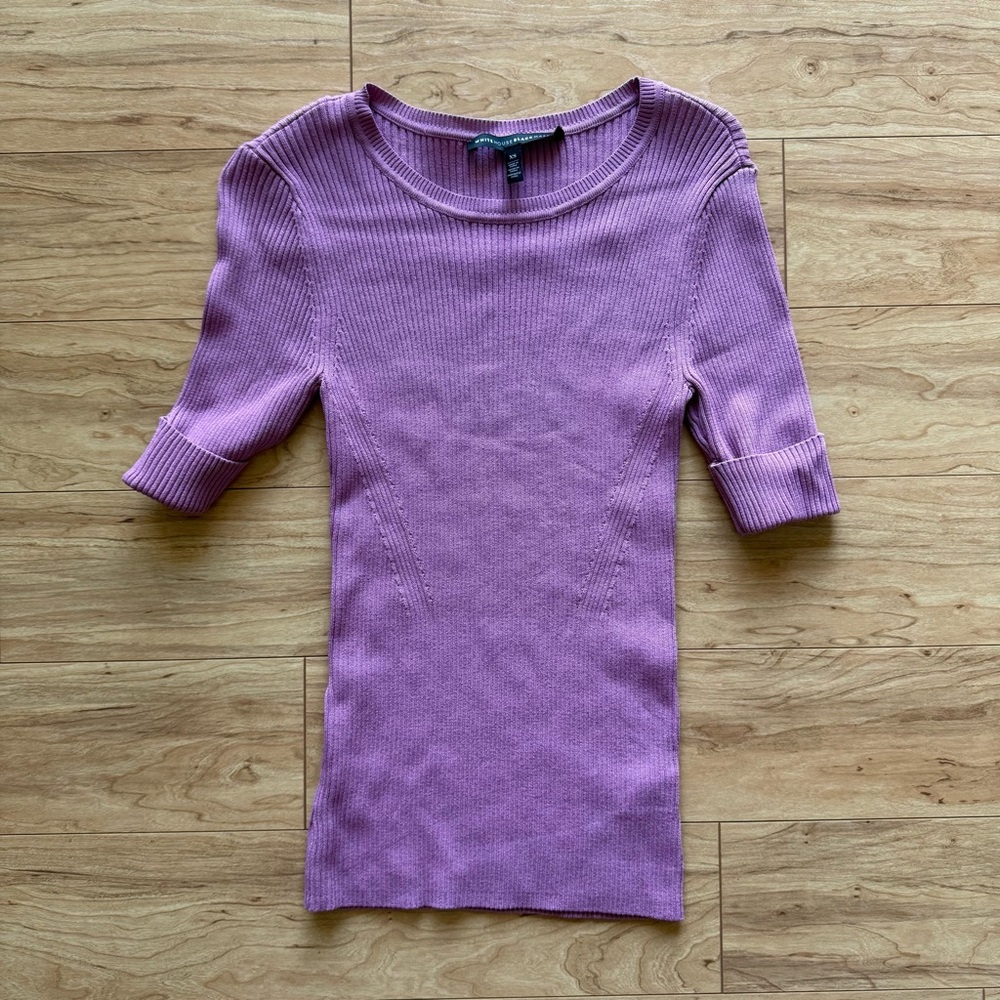 White House Black Market Lilac Purple Top